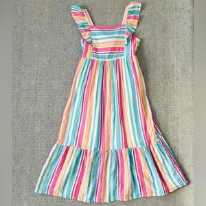 Cat & Jack sz 8 Years Striped Cotton MAXI Dress